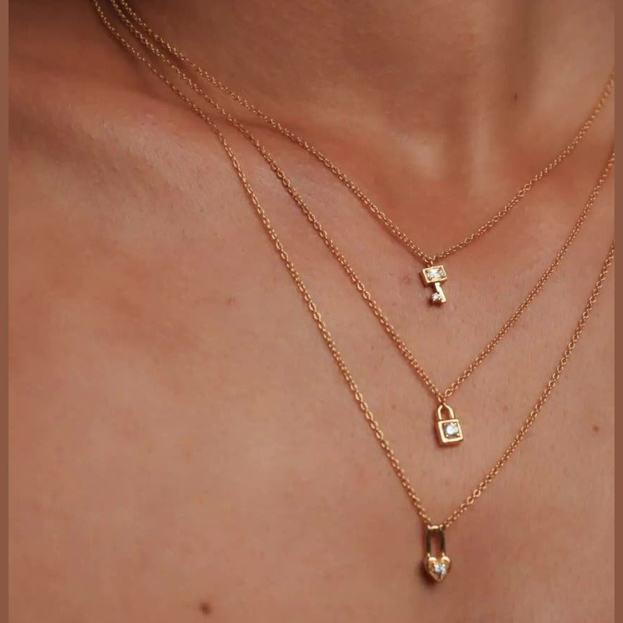 Heart Key Necklaces
