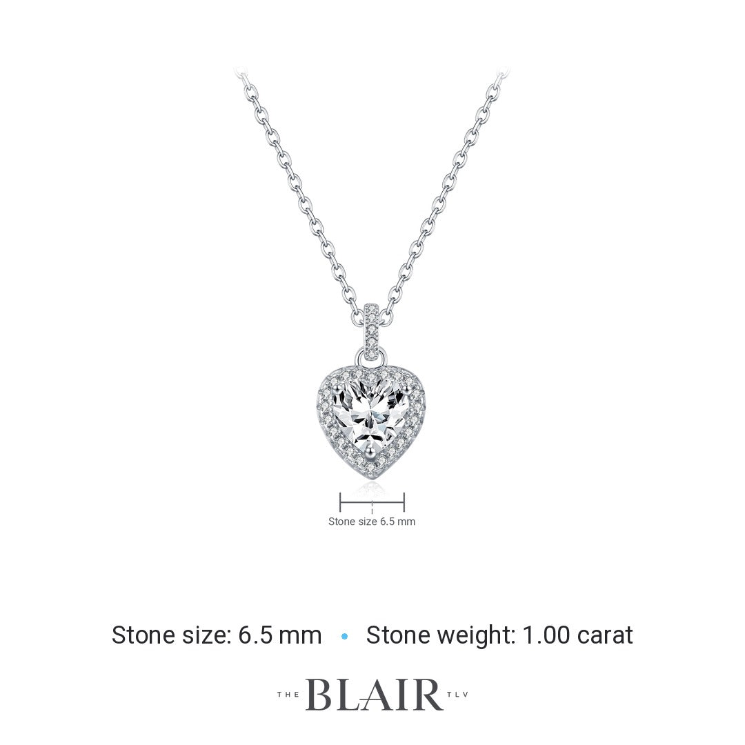 Alma Heart Necklace measurements