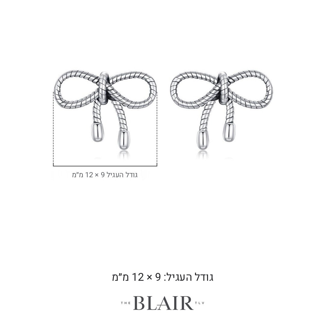 מידות עגילי פפיון מיתר