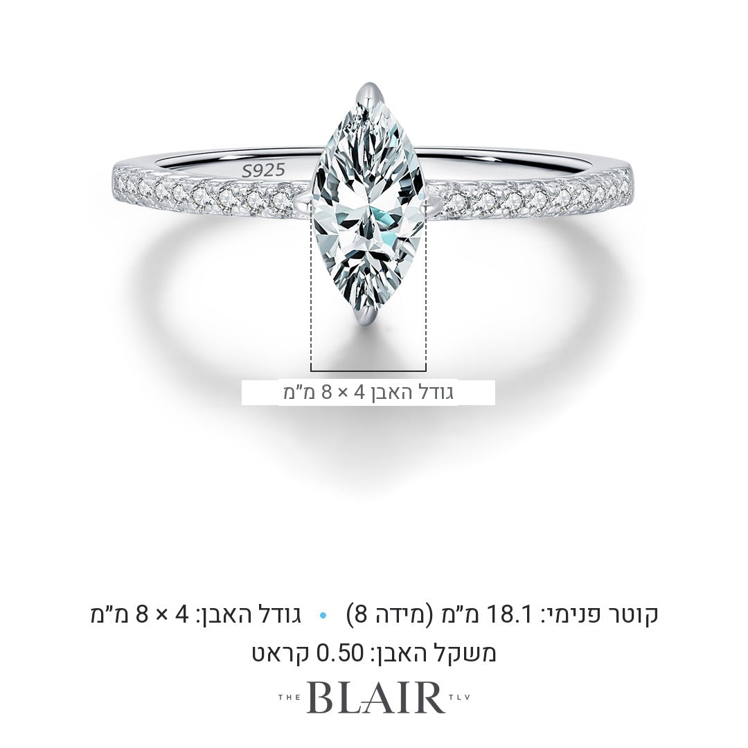 מידות טבעת קרין