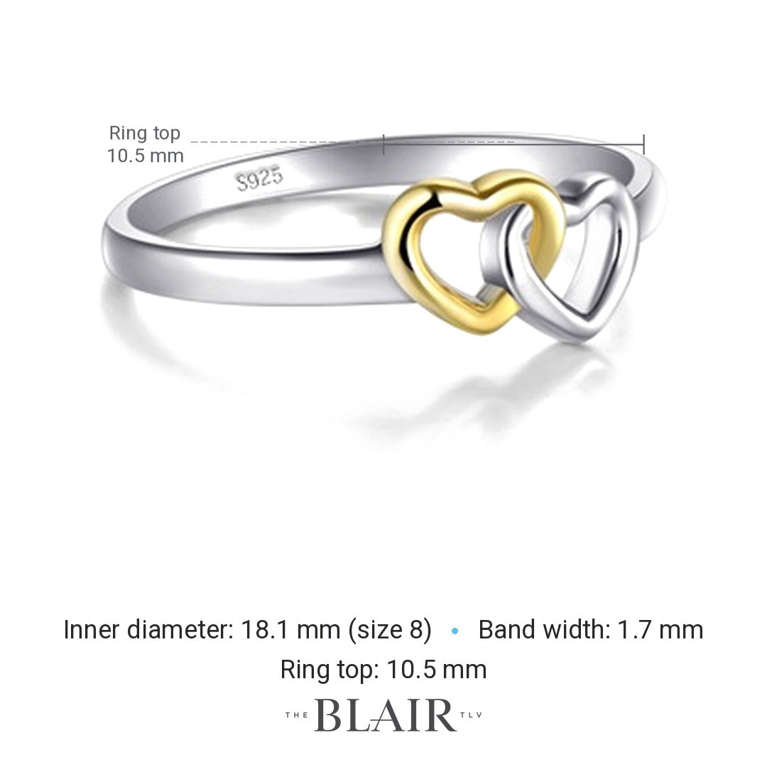 Oshrit Hearts Ring measurements
