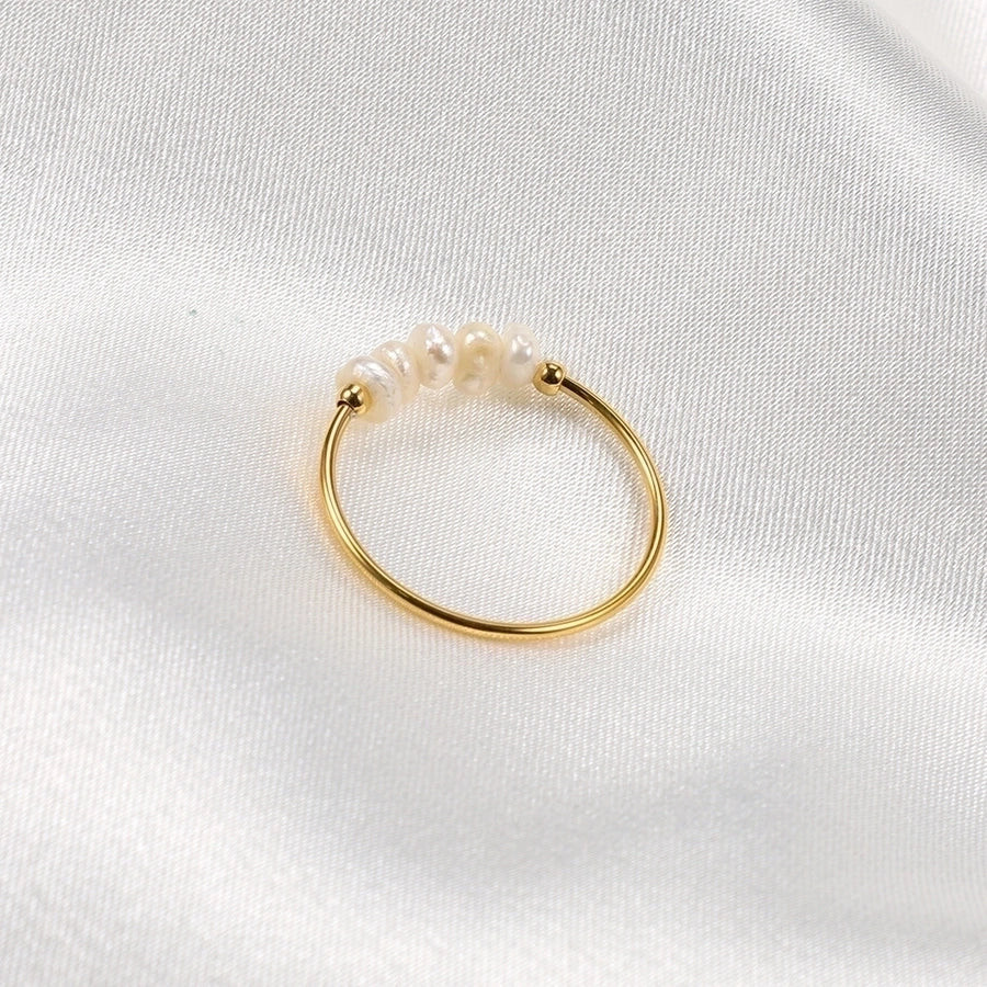 Coral Pearls Ring