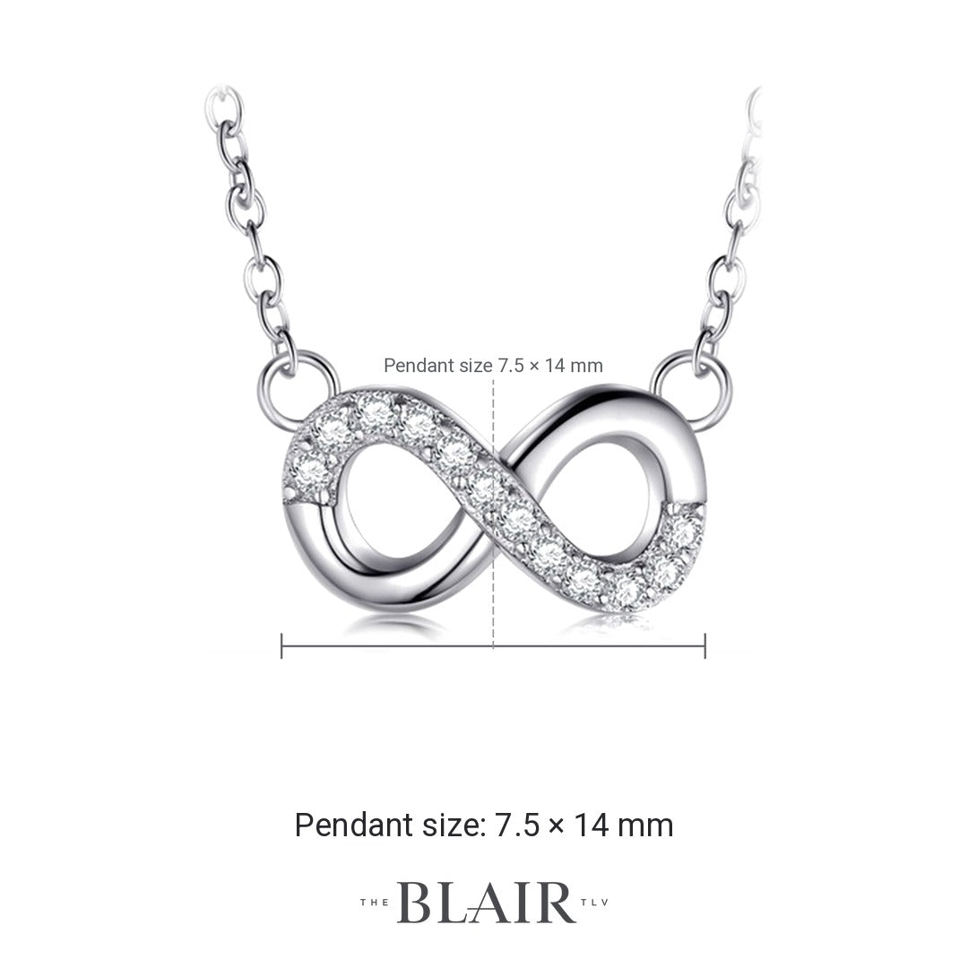 Tzviya Infinity Necklace measurements