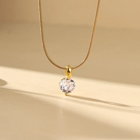 Sparkly moissanite pendant necklace | Blair TLV jewelry gift guide