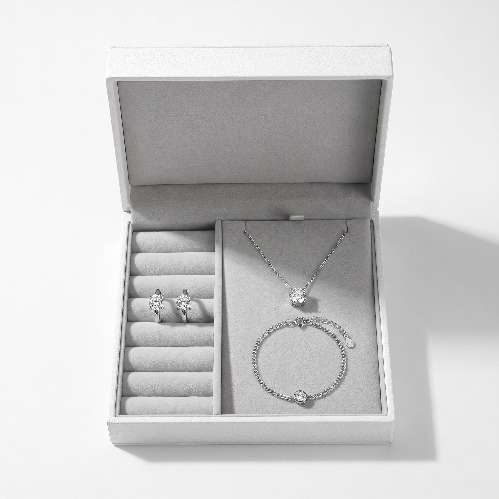 Moissanite Signature Trio in the Blair TLV gift box