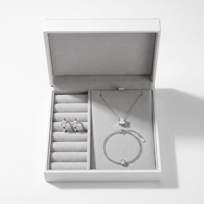 Moissanite Signature Trio in the Blair TLV gift box