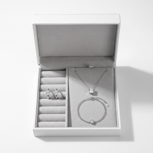 Moissanite Signature Trio in the Blair TLV gift box