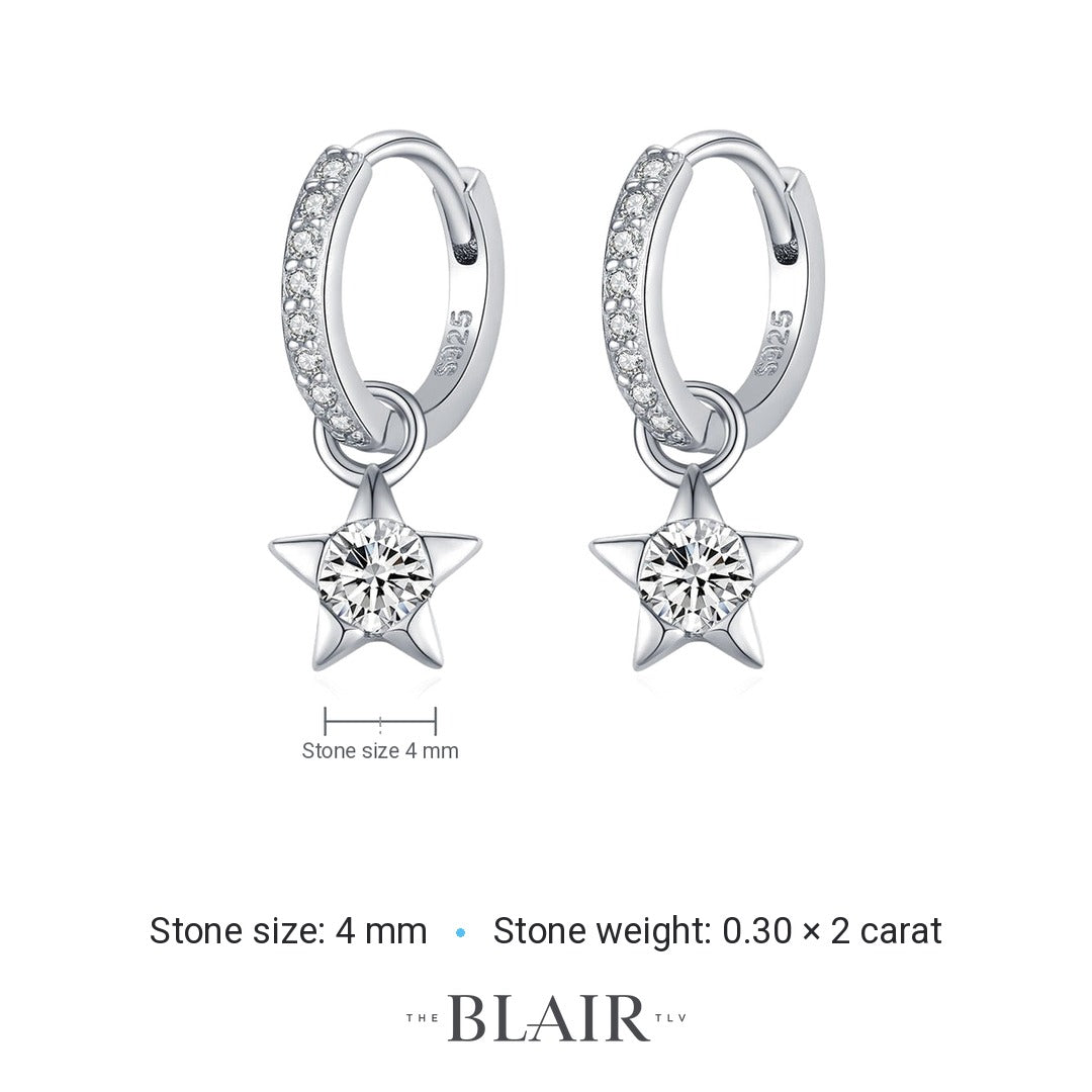 Esti Star Earrings measurements