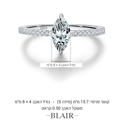 מידות טבעת קרין