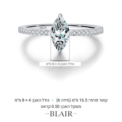 מידות טבעת קרין