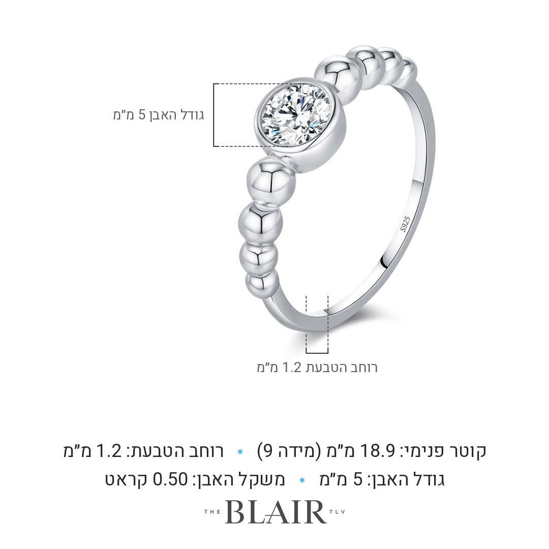 מידות טבעת כנרת