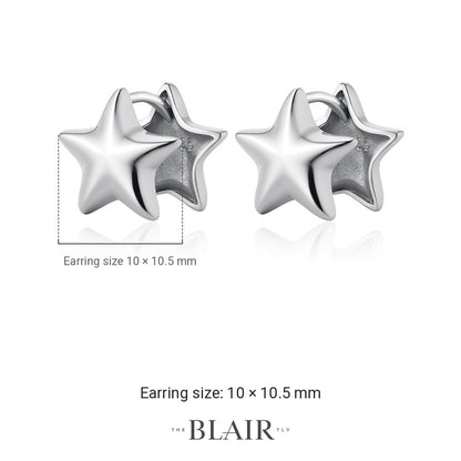 Moriya Star Earrings measurements