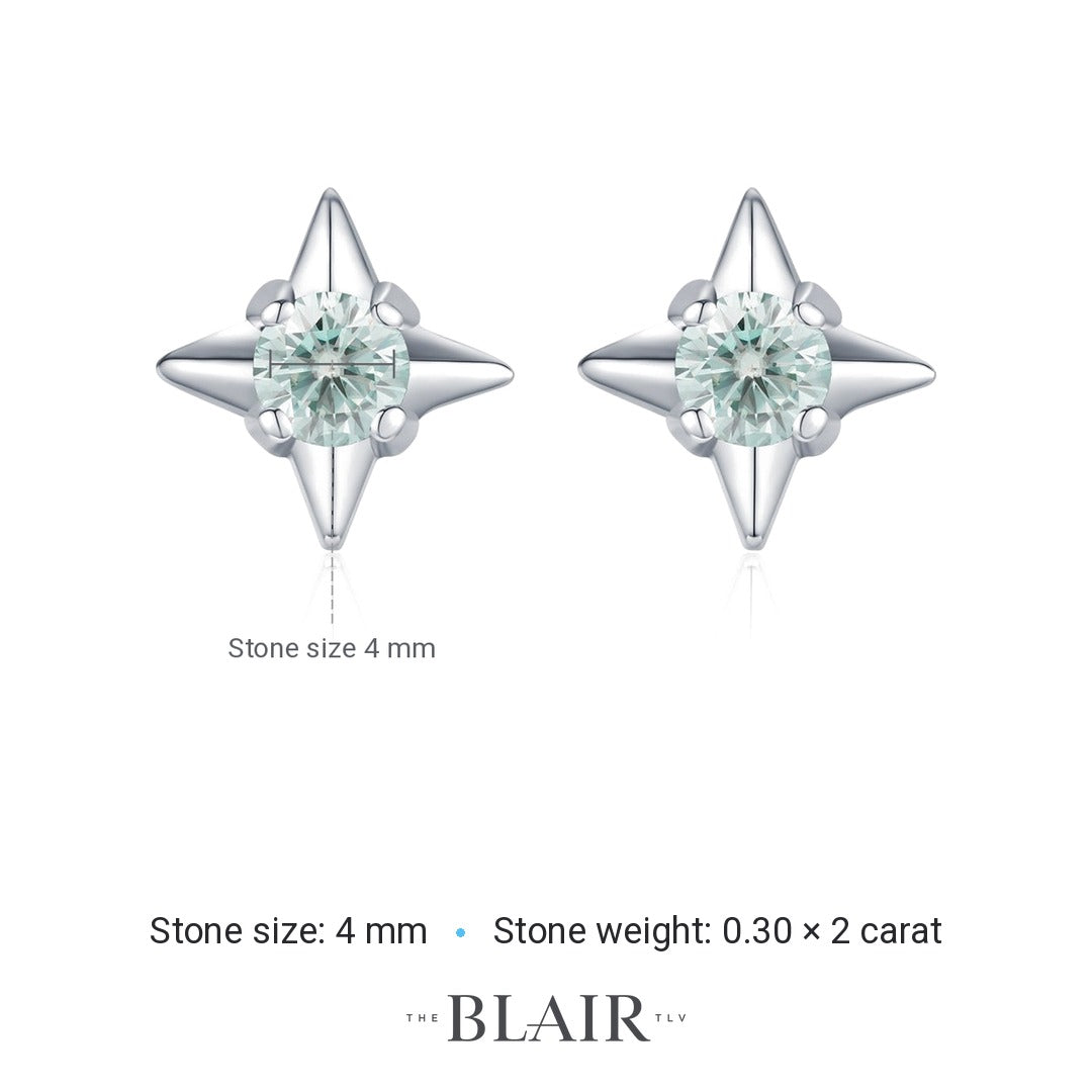 Nechama Star Earrings measurements