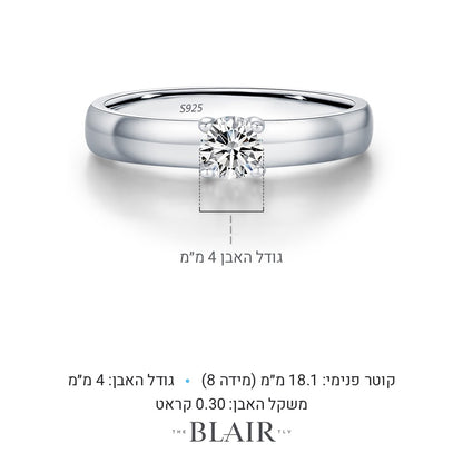 מידות טבעת אריאלה