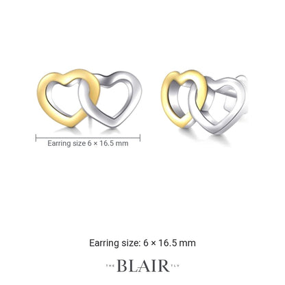Oshrit Hearts Earrings measurements
