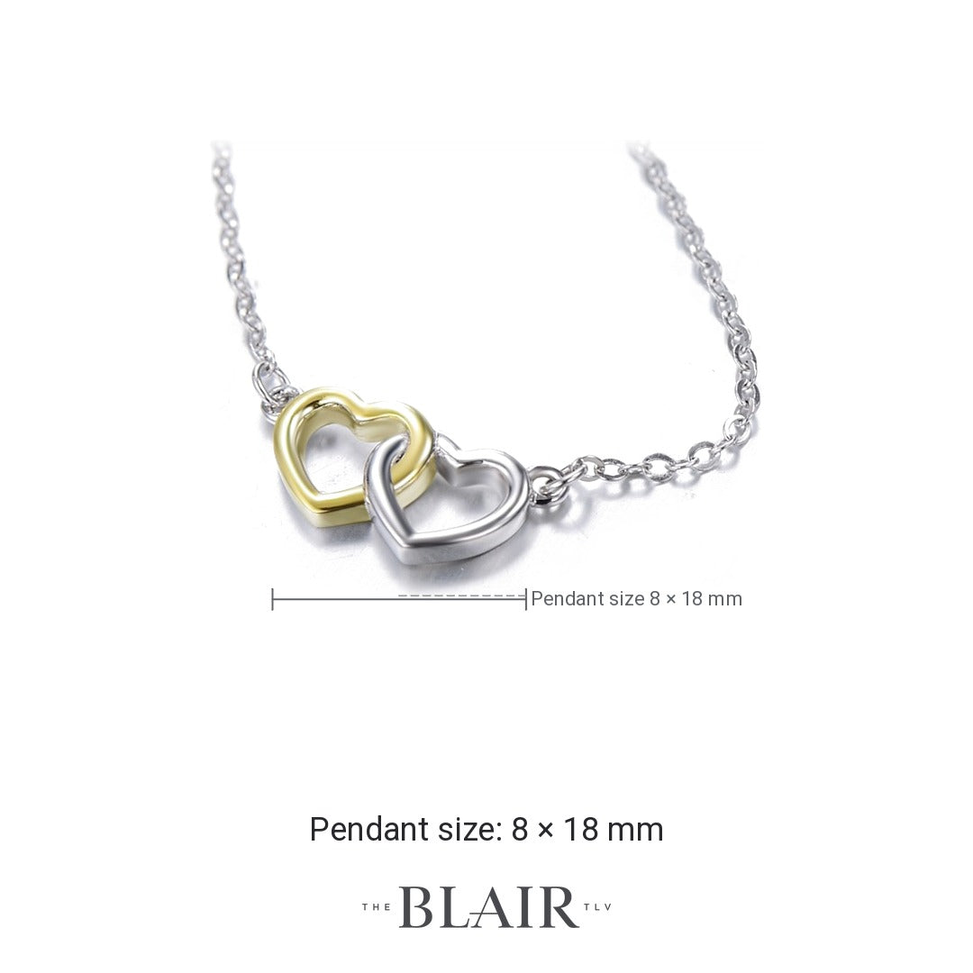 Oshrit Hearts Necklace measurements