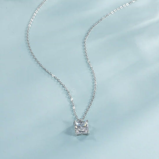 925-sterling-silver-zircon-cable-chain-plating-inlay-square-solitaire-necklace
