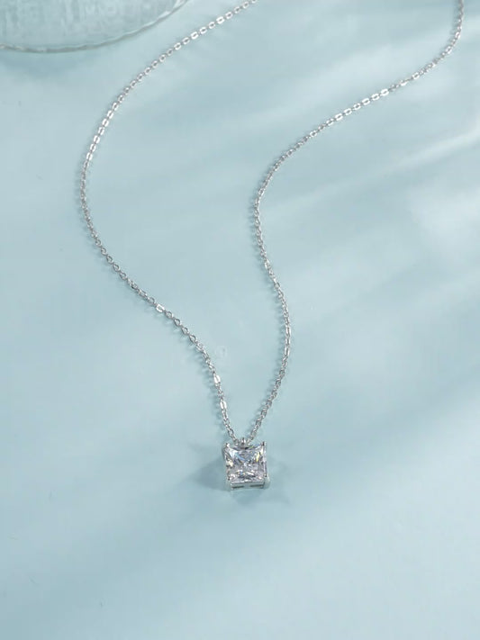 925-sterling-silver-zircon-cable-chain-plating-inlay-square-solitaire-necklace