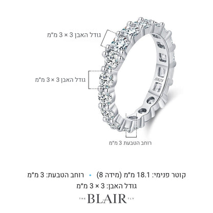 מידות טבעת ורדית