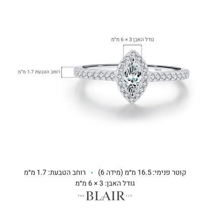 מידות טבעת ורד