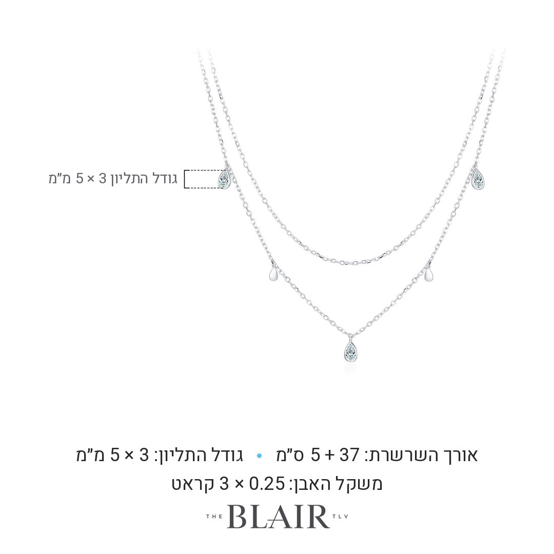 מידות שרשרת יפעת