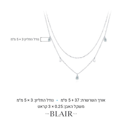 מידות שרשרת יפעת